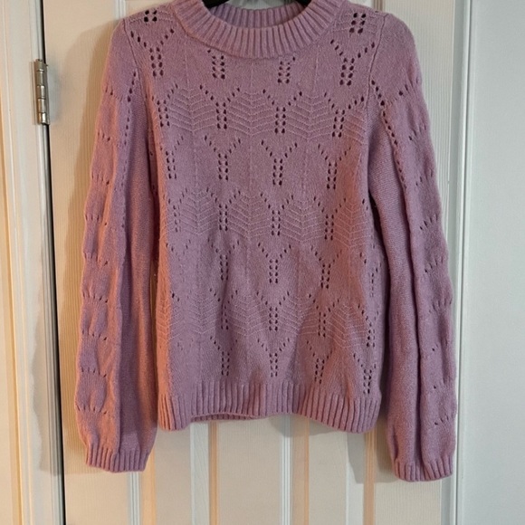 Gal Purple Pastel Granolacore Sweater Size Medium - Picture 3 of 6